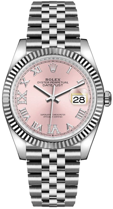 rolex datejust 36 pink